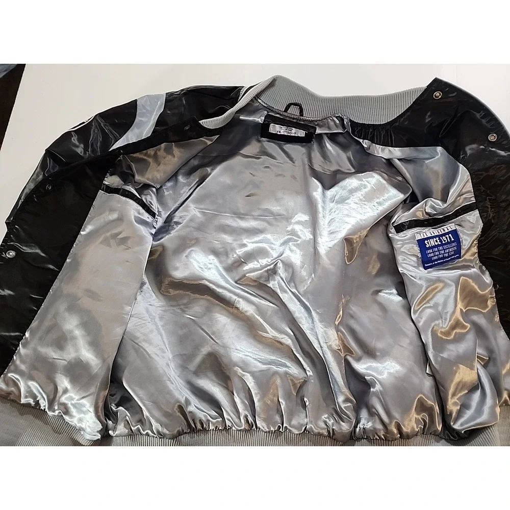NBA‎ Starter Brooklyn Nets Team Satin Snap Up Jacket Mens 2XL